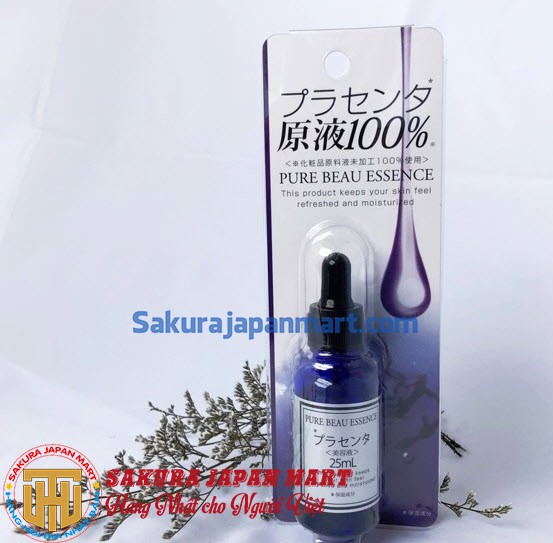 Tinh chất nhau thai Pure Beau Essence 100% 25ml(Màu xanh)